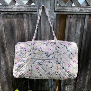 Vera Bradley Strawflowers Lay Flat Duffel in Performance Twill